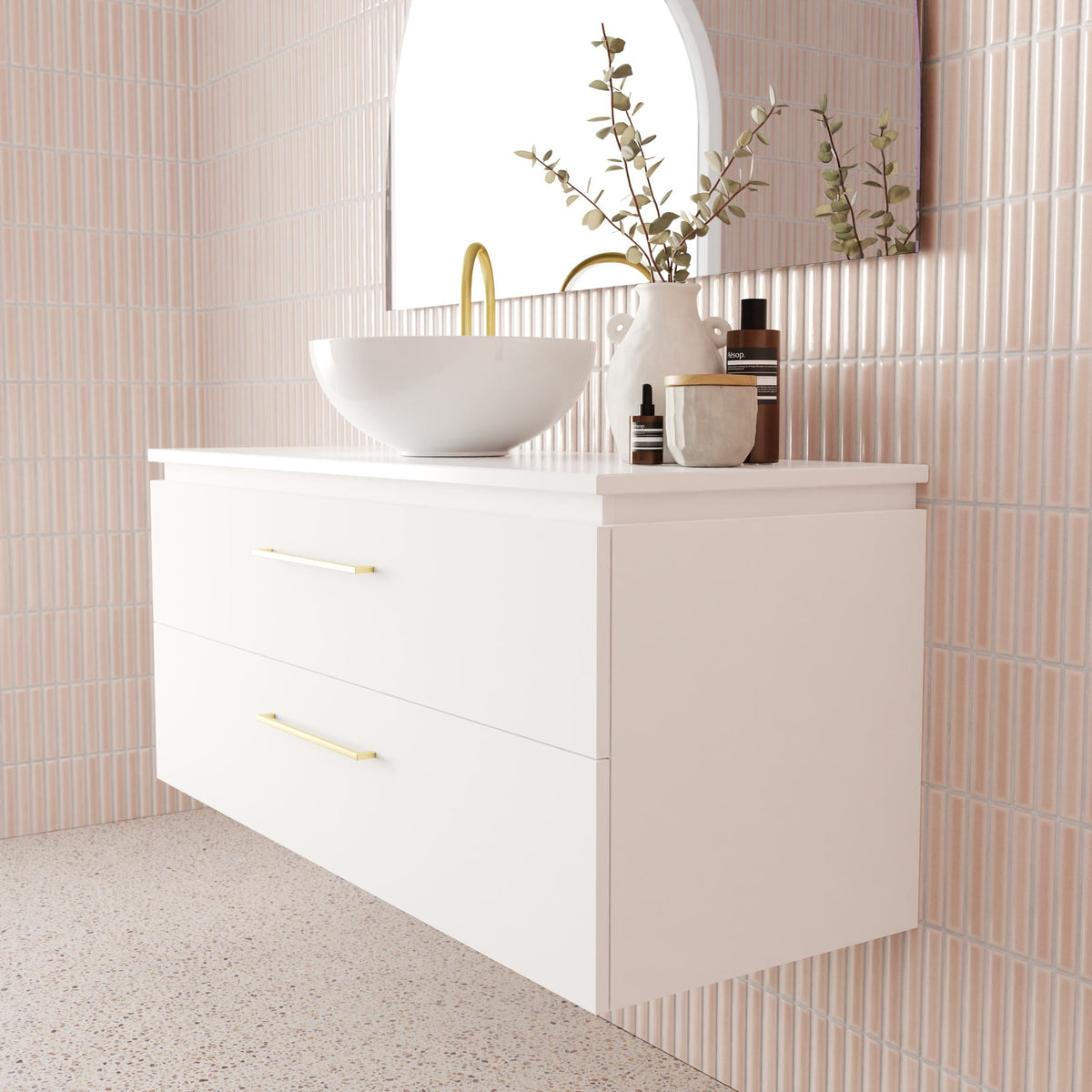 Marquis Riviera Vanity – Under Counter Basin, 1200–1500mm - Riviera Profile