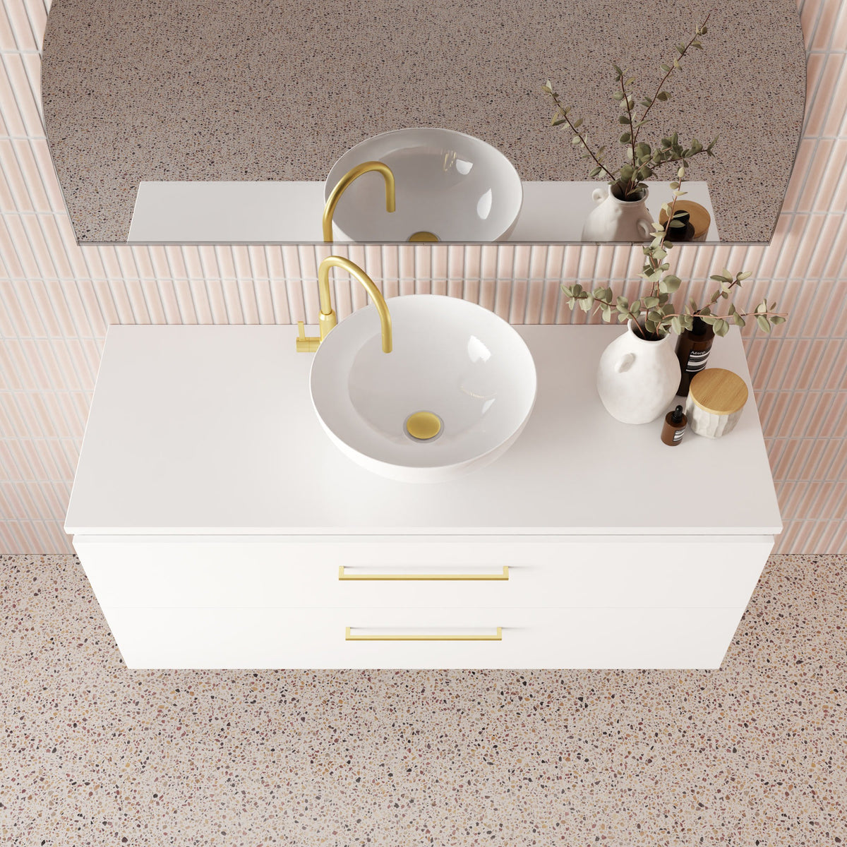 Marquis Riviera Vanity – Under Counter Basin, 1200–1500mm - Riviera Top