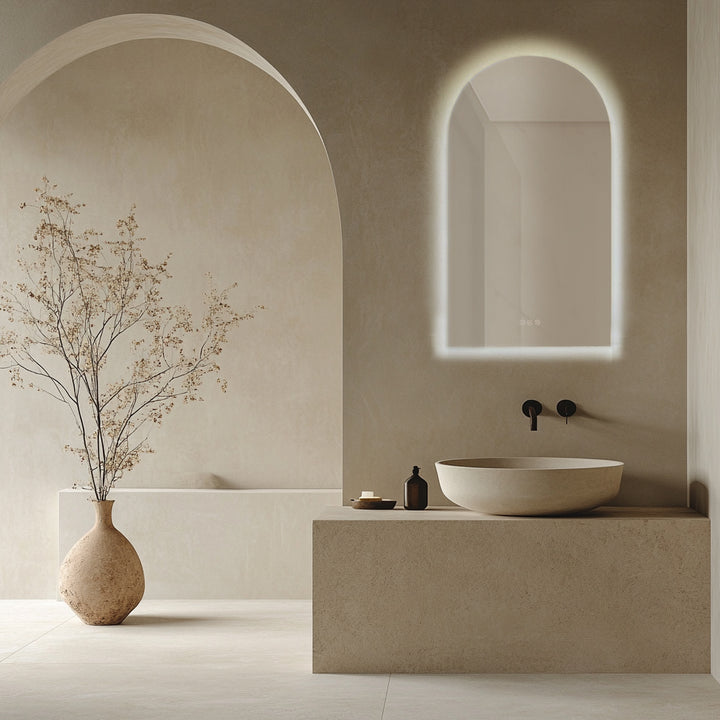 FLESS Ark Arch Frameless LED Mirror - Frameless