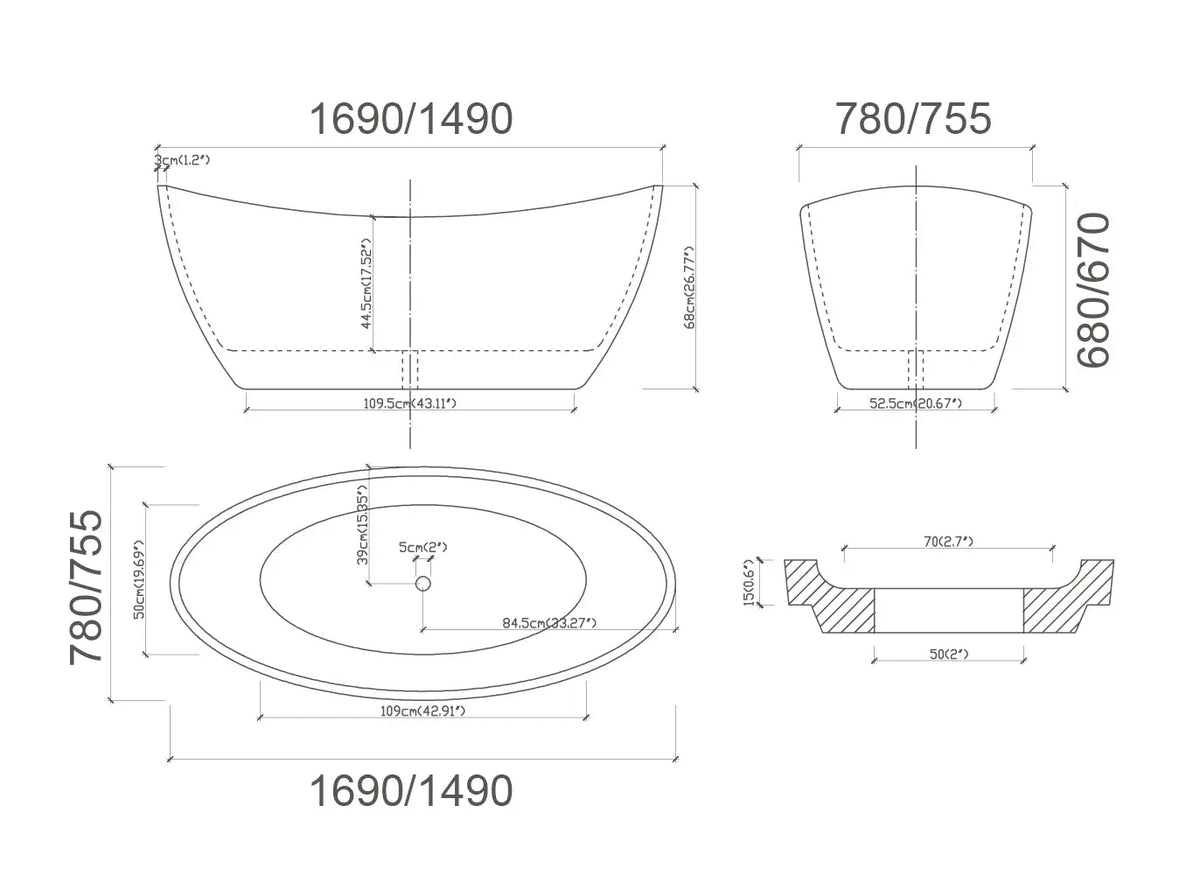 Bravo Bath 1500 & 1700 ECT Global