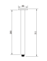 Square Ceiling Shower Arm - Image 4