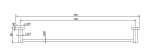 Lux Single Towel Rail 750mm - Image 4
