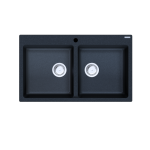 Cremona Double Bowl Granite Sink – 26.5L+26.5L