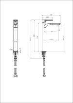 Nova High Rise Basin Mixer - Image 10