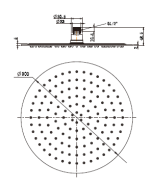 Stainless Steel Round Shower Head 300mm - Image 4