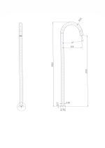 Star Freestanding Bath Spout - Image 9