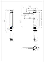 Star Mini High Rise Basin Mixer - Image 12