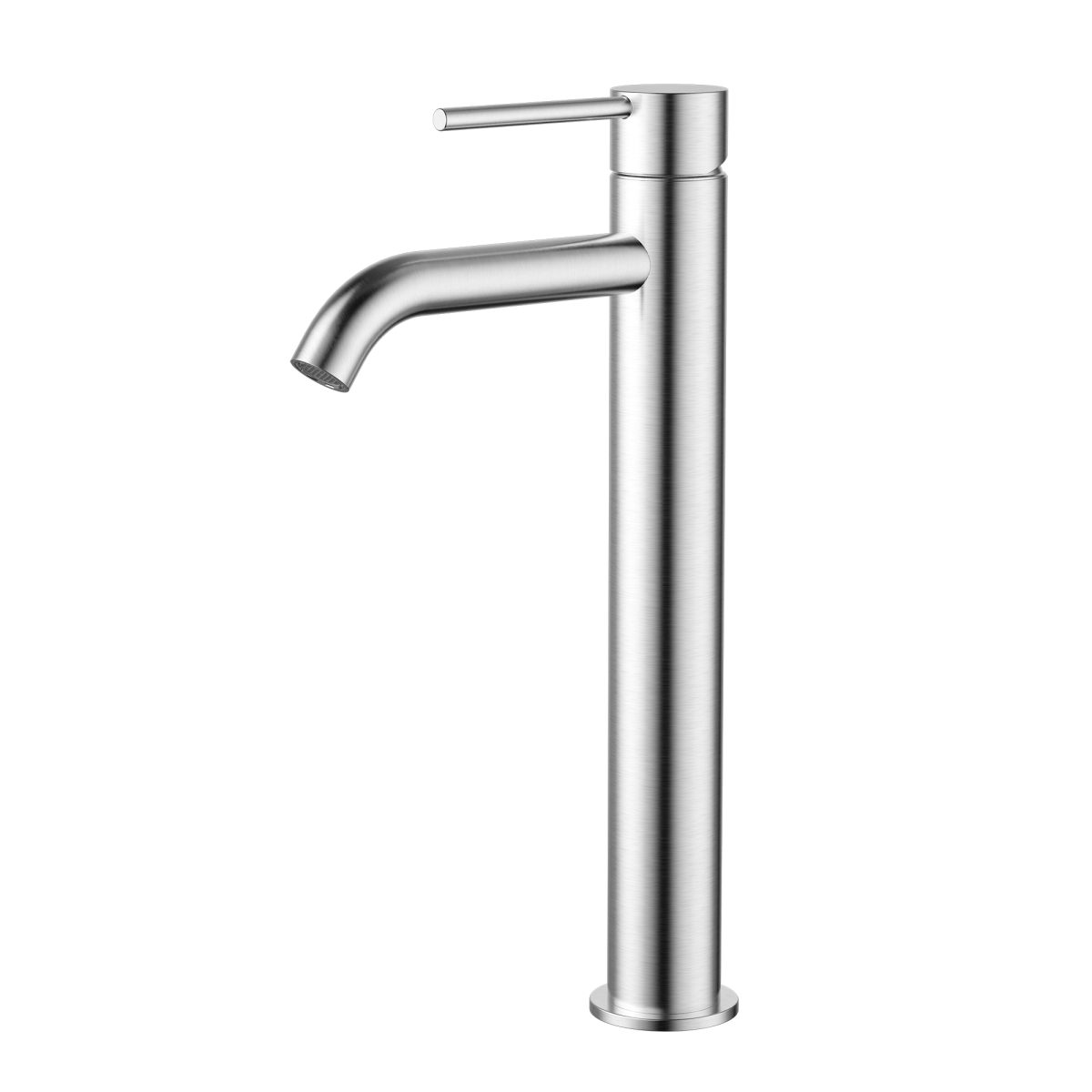 Star Mini High Rise Basin Mixer Curved Spout - Image 7