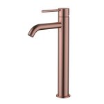 Star Mini High Rise Basin Mixer Curved Spout - Image 3