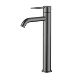 Star Mini High Rise Basin Mixer Curved Spout - Image 8
