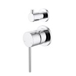 Star Mini Shower Diverter Mixer Small Backplate
