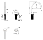 Mica Gooseneck Hob Basin Mixer Set - Image 8