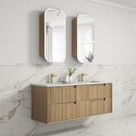 Voulari Vramed Wall Hung 1500mm Harvest Oak Cabinet - Image 2