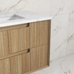 Voulari Framed Wall Hung 1200mm Harvest Oak Cabinet - Image 3
