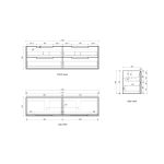 Voulari Framed Wall Hung 1800mm Harvest Oak Cabinet - Image 6