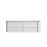 Ramee Fluted Wall Hung 1800mm Matte White Cabinet