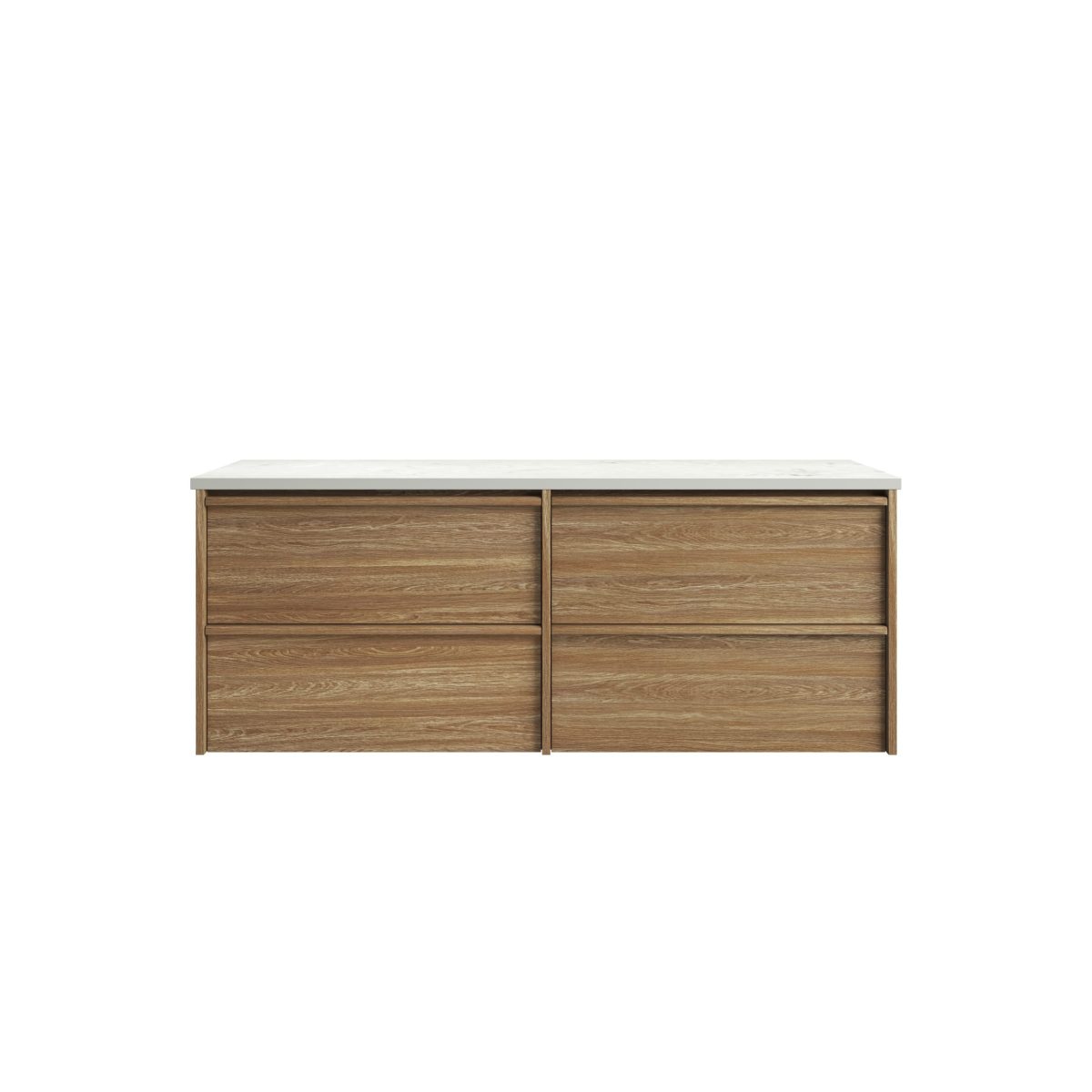 Venetta Framed Wall Hung 1500mm Harvest Oak Cabinet - Image 4