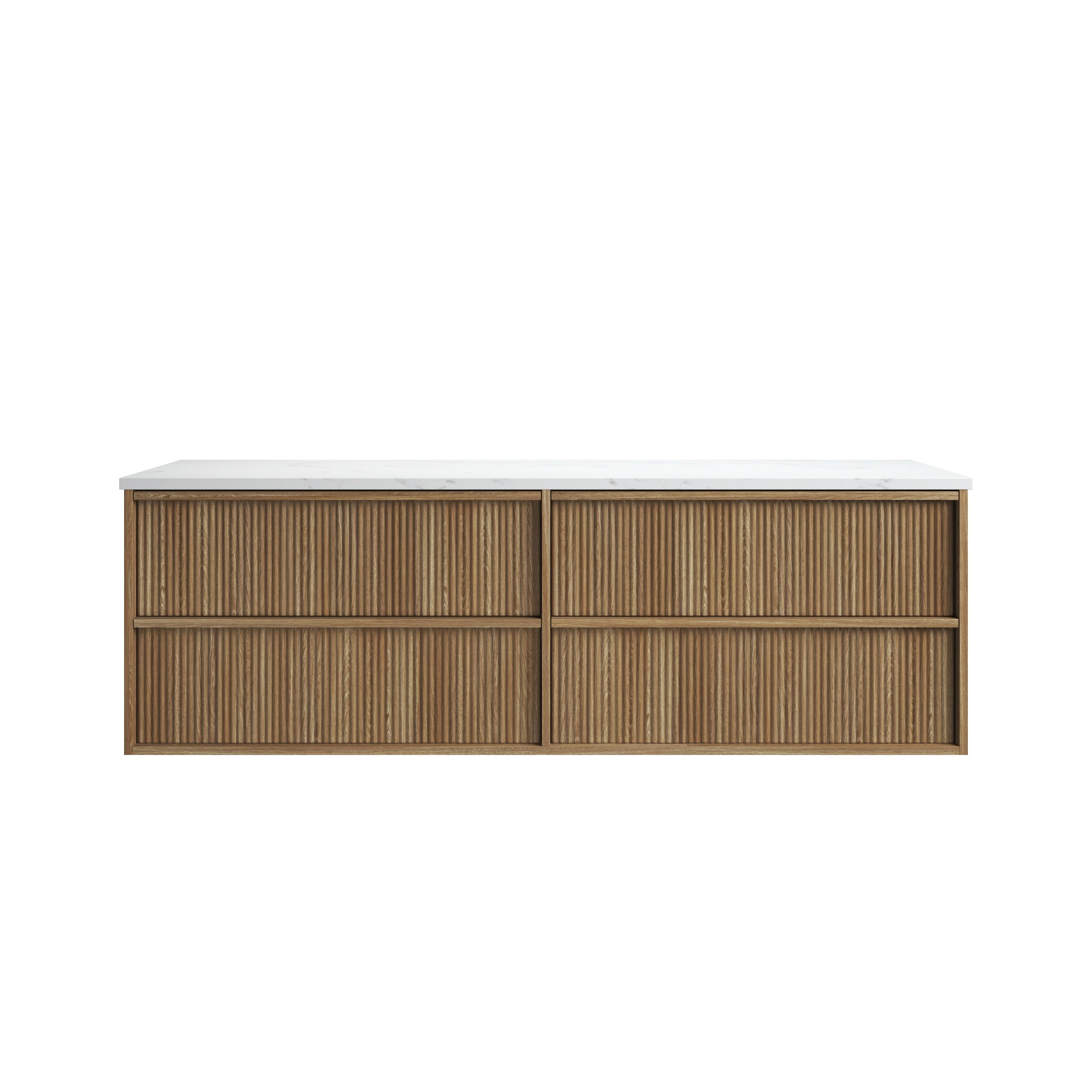 54552899PrimaryVE1800WHAF-ST26FT-scaled-1 Venetta Fluted Framed Wall Hung 1800mm Harvest Oak Cabinet - Image 1