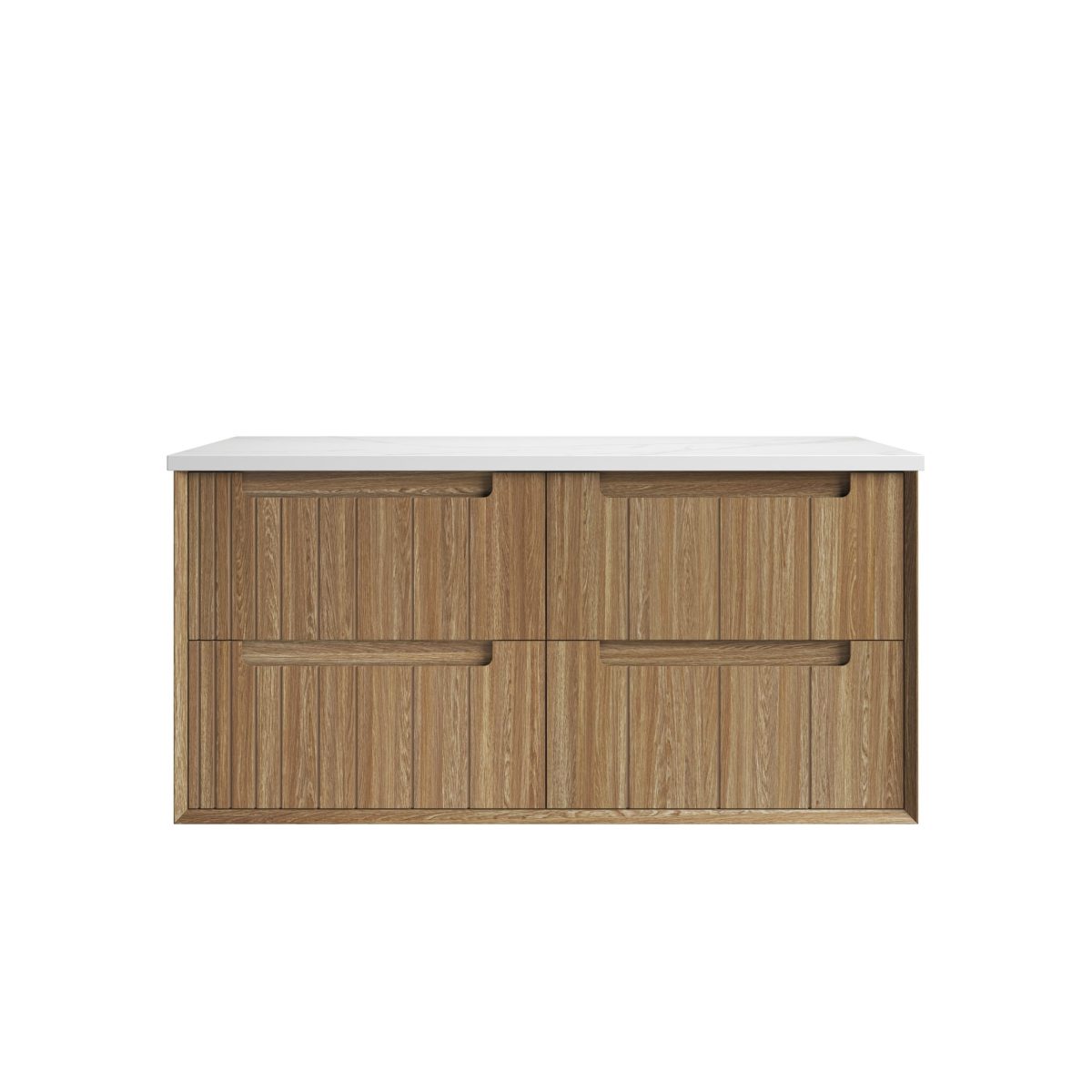 Voulari Framed Wall Hung 1200mm Harvest Oak Cabinet - Image 4