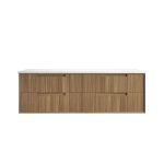 Voulari Framed Wall Hung 1800mm Harvest Oak Cabinet