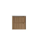Voulari Framed Wall Hung 600mm Harvest Oak Cabinet - Image 5
