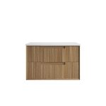 Voulari Framed Wall Hung 900mm Harvest Oak Cabinet - Image 5