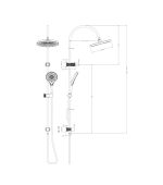 Mica Gooseneck Dual Shower Rail - Image 17