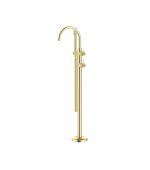 Mica Fluted Freestanding Bath Mixer with Hand Shower - Image 3