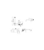 Mica Wall-Spout Combo – Curved Spout – 1P – TRIM KIT ONLY - Image 8