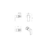 Eleniko Shower Mixer – TRIM KIT ONLY - Image 22