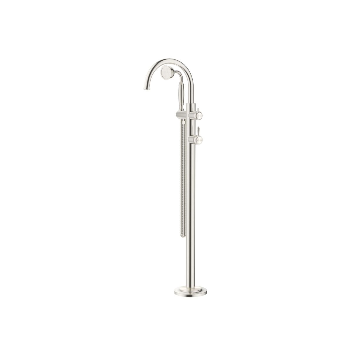 Mica Heritage Freestanding Bath Mixer with Hand Shower - Image 4