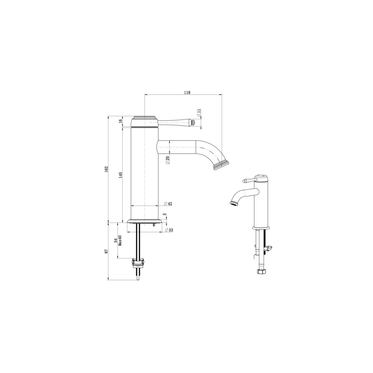 Mica Heritage Basin Mixer - Image 7