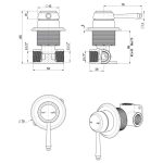 Mica Heritage Shower Mixer – TRIM KIT ONLY - Image 7