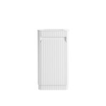 Mini Hartelle Fluted Floor Standing Matte White Cabinet