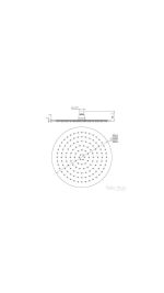 Mica Shower Head 400mm/300mm/250mm/200mm - Image 7