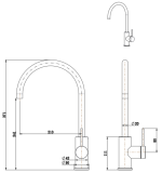 Mica Gooseneck Sink Mixer - Image 22