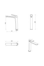 Kaza Tall Basin Mixer - Image 17