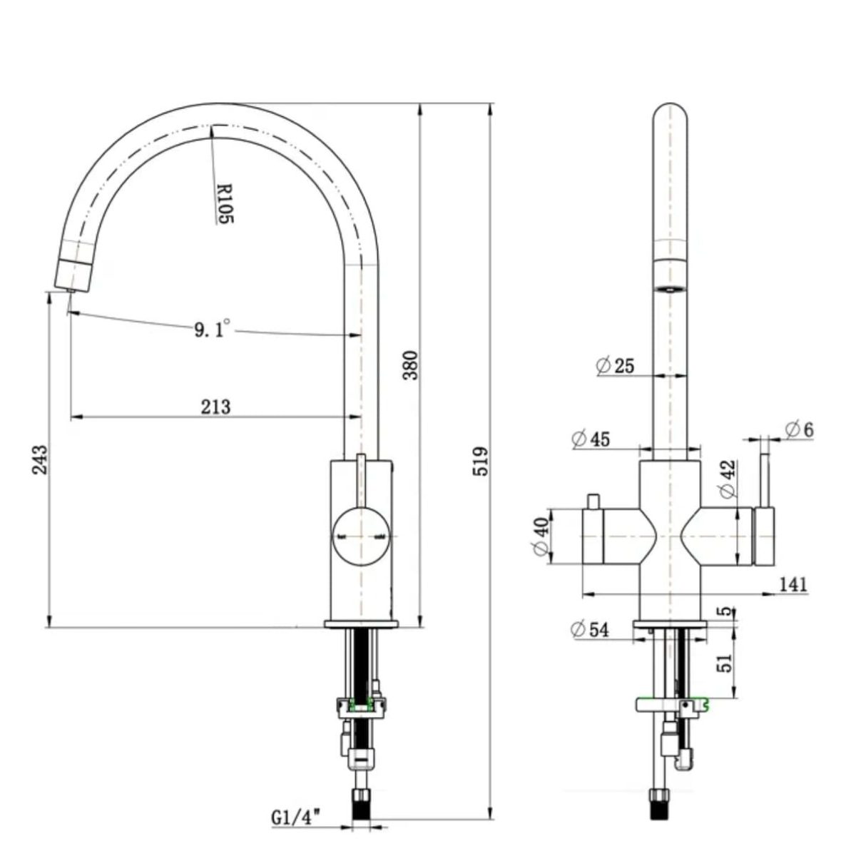 Mica 3-Way Filter Sink Mixer - Image 22