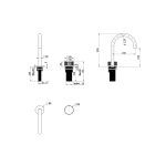 Mica Fluted Gooseneck Hob Basin Mixer Set - Image 23