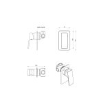 Tiago Shower Mixer – TRIM KIT ONLY - Image 22