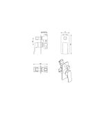 Tiago Shower Mixer Diverter – TRIM KIT ONLY - Image 22