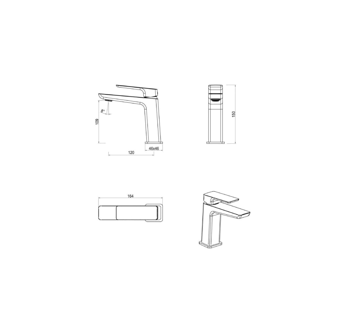 Tiago Basin Mixer - Image 17