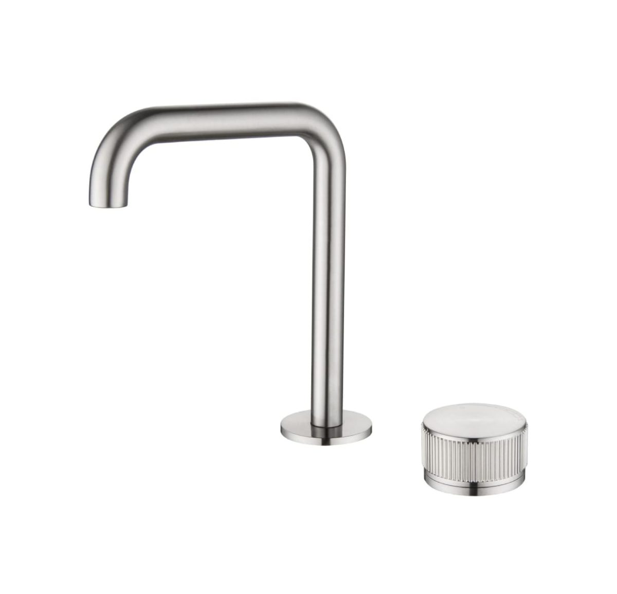Mica Fluted Soft-Square Hob Basin Mixer Set - Image 5