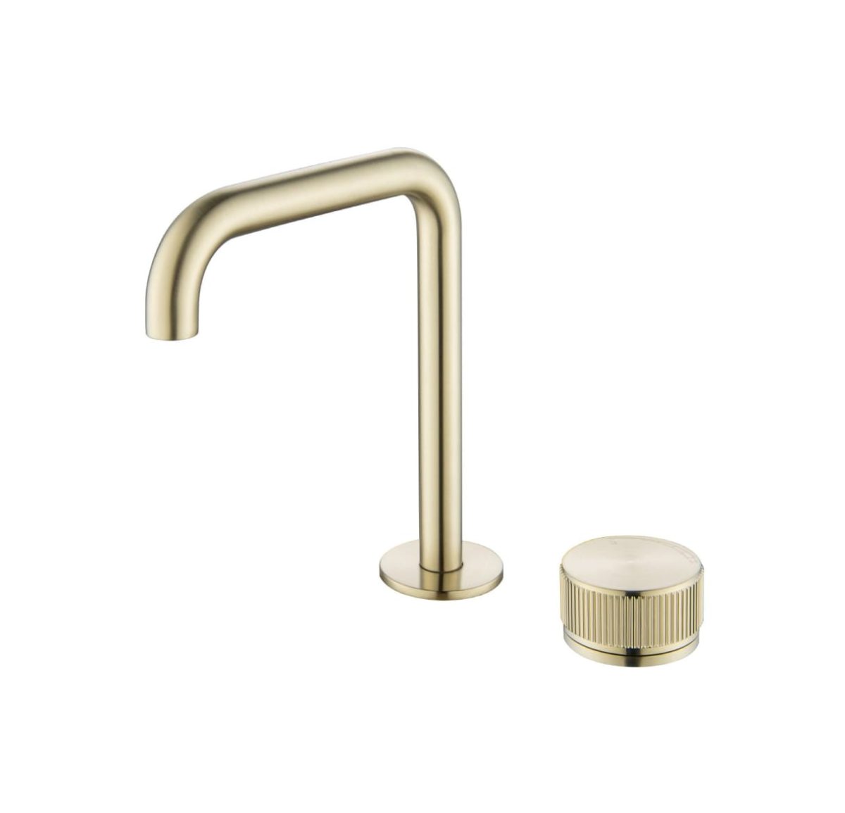 Mica Fluted Soft-Square Hob Basin Mixer Set - Image 3