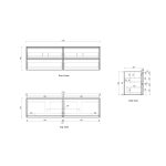 Venetta Framed Wall Hung 1800mm Harvest Oak Cabinet - Image 8