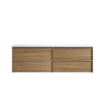Venetta Framed Wall Hung 1800mm Harvest Oak Cabinet