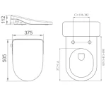 Catania Standard Toilet Bidet Seat - Image 4