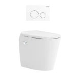 Autolux Inwall Cistern Floor Pan Smart Toilet With Gunmetal Flush Plate - Image 5