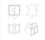 Laguna Mark II 600mm Woodland Oak Wall Hung Vanity - Image 11