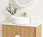 Laguna Mark II 600mm Woodland Oak Wall Hung Vanity - Image 7